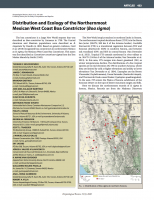 Distribution and Ecology of the Northernmost Mexican West Coast Boa Constrictor (Boa sigma)