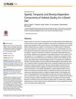 Cover of Spatial, Temporal, and Density-Dependent Components of Habitat Quality for a Desert Owl